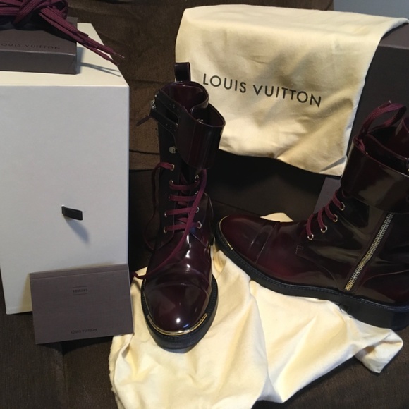 Louis Vuitton Walk Like a Man Women’s boots 7.5 Euro 38 - Burgundy - Picture 2 of 16